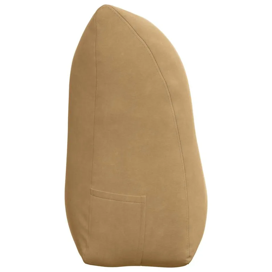 Coussin de Dos Marron 100 x 24 x 50 cm Velours - 7