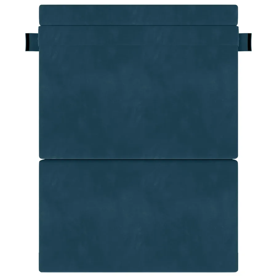 Canapé-lit pliable Bleu 152 x 86,5 x 60 cm Tissu - 3