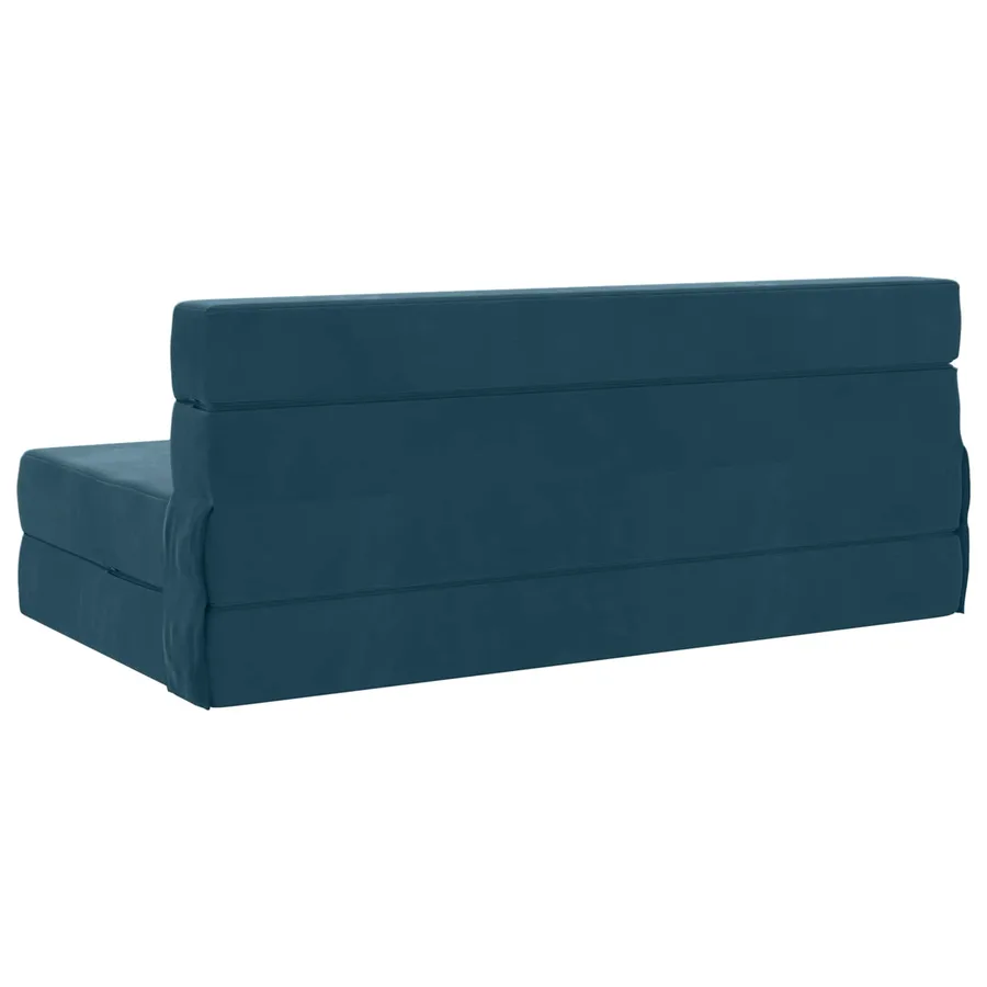 Canapé-lit pliable Bleu 152 x 86,5 x 60 cm Tissu - 5