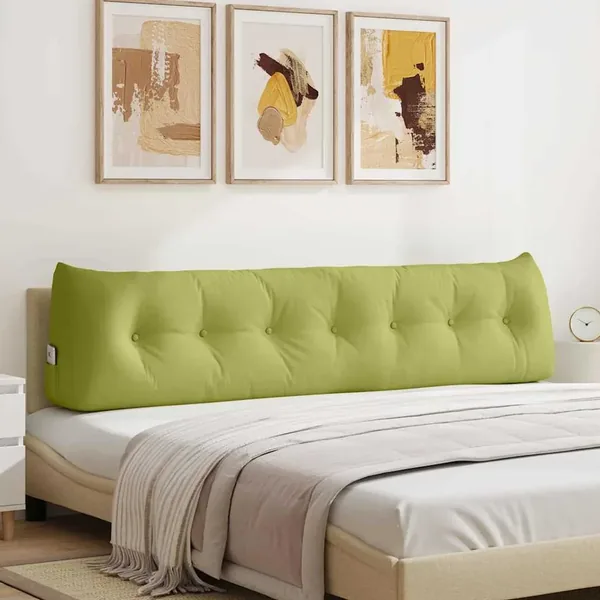 Coussin de Dos Vert clair 200 x 24 x 50 cm tissu
