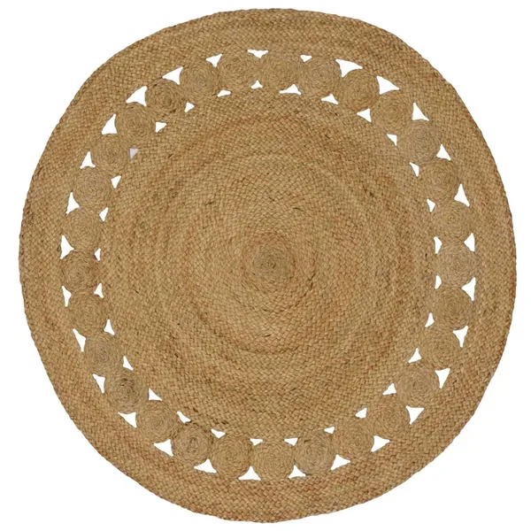 Tapis de surface Naturel Ø 120 cm Jute
