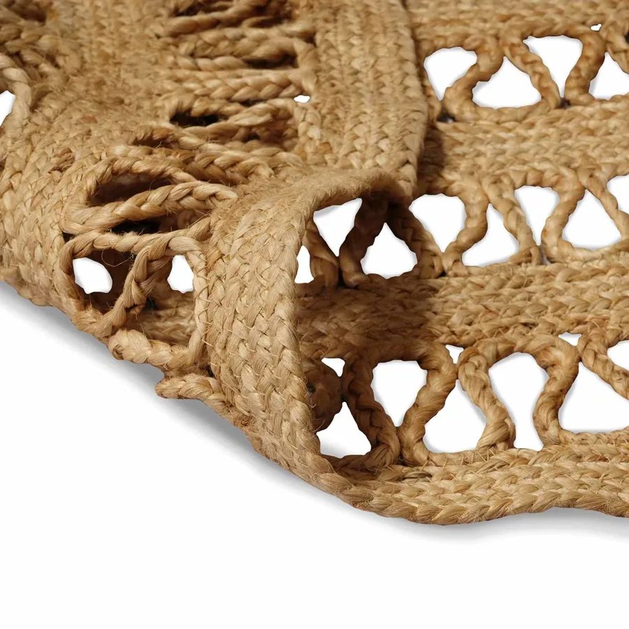 Tapis de surface Naturel 152 x 245 cm Jute - 2