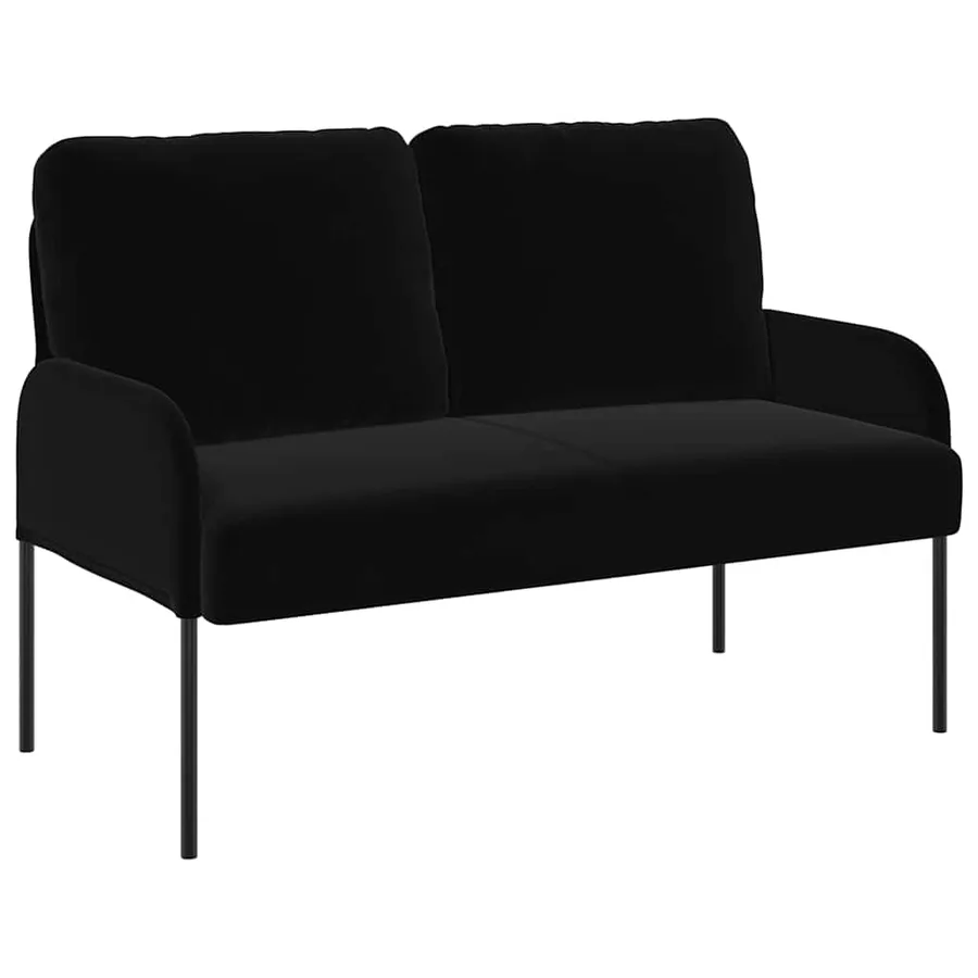 Canapés avec coussin 110cm Noir Contreplaqué - 2