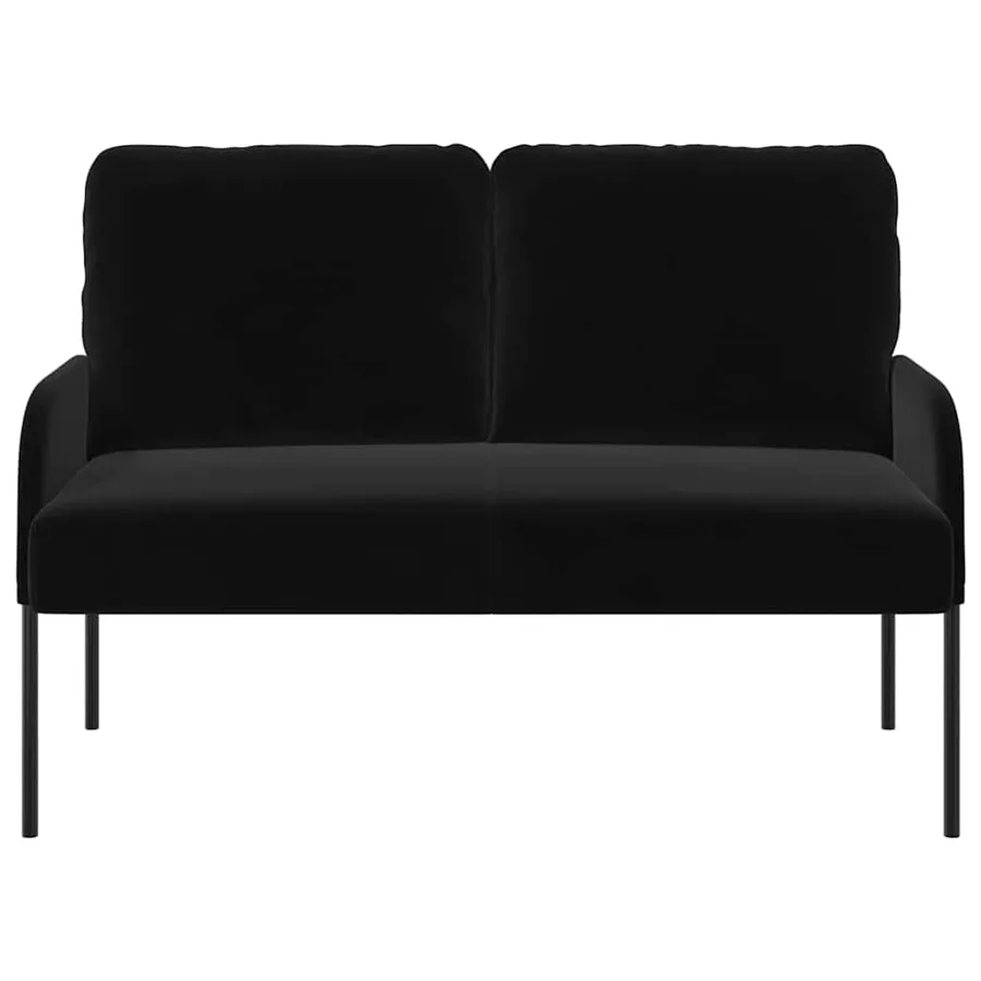 Canapés avec coussin 110cm Noir Contreplaqué - 4