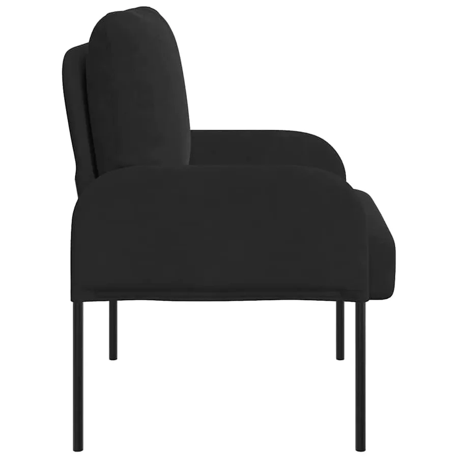 Canapés avec coussin 55cm Noir Contreplaqué - 5