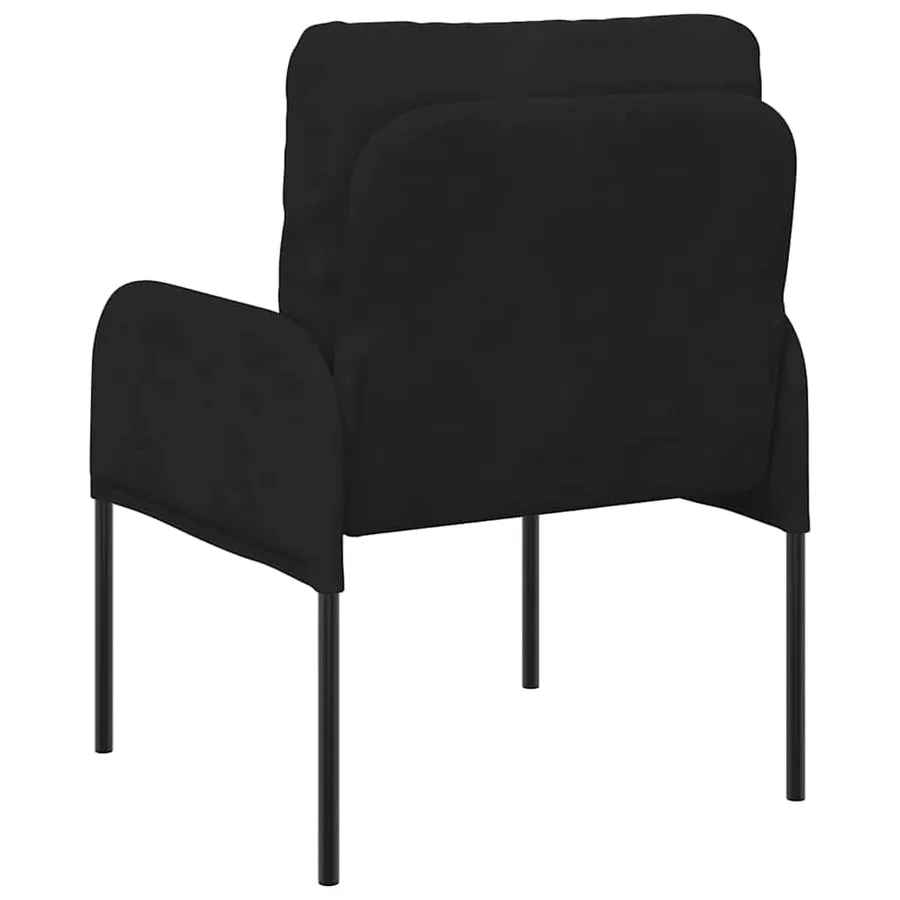 Canapés avec coussin 55cm Noir Contreplaqué - 6