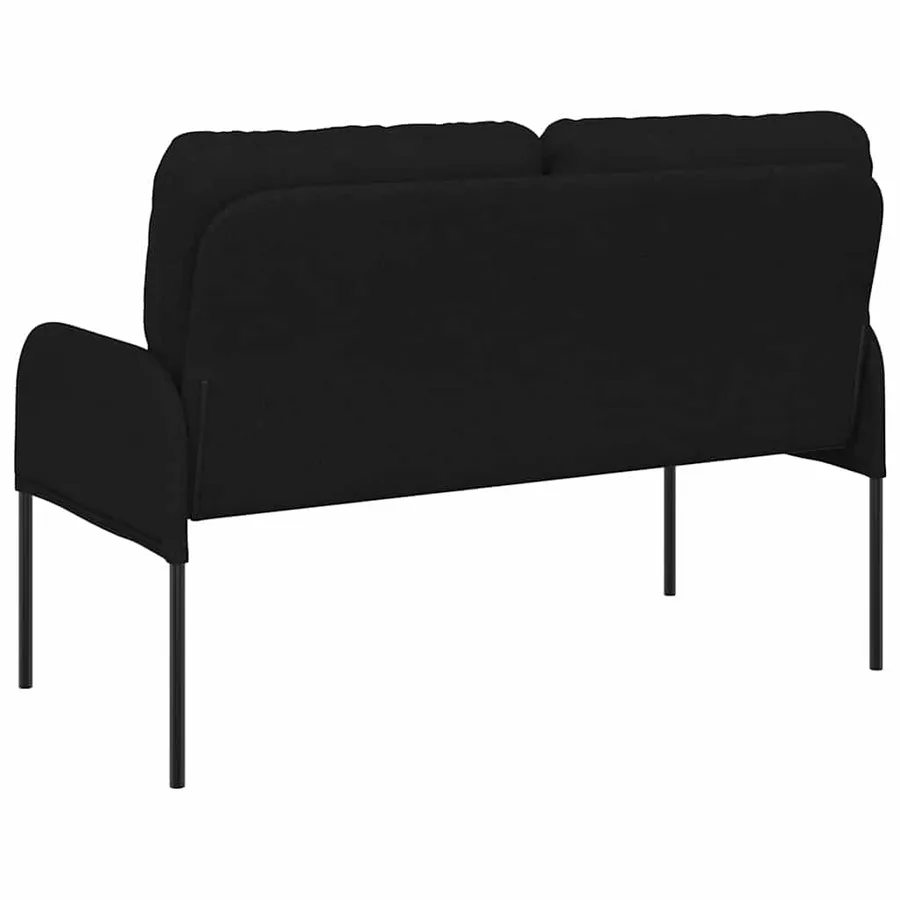 Canapés avec coussin 110cm Noir Contreplaqué - 6