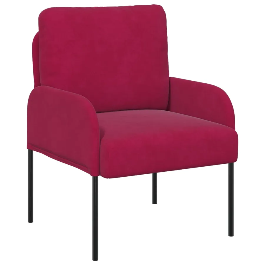 Ensembles de canapés 3 pcs Bordeaux 115 x 56 x 80 cm - 4