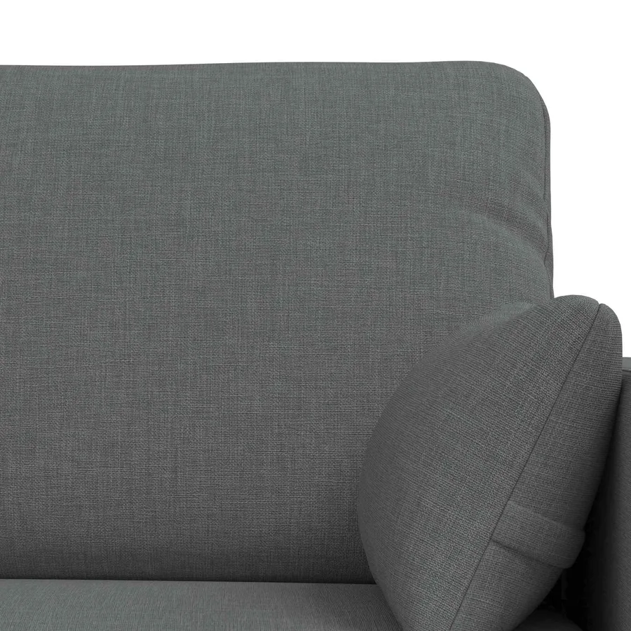 Ensemble de Canapés 2 pcs Gris foncé 198 x 78 x 80 cm tissu - 6