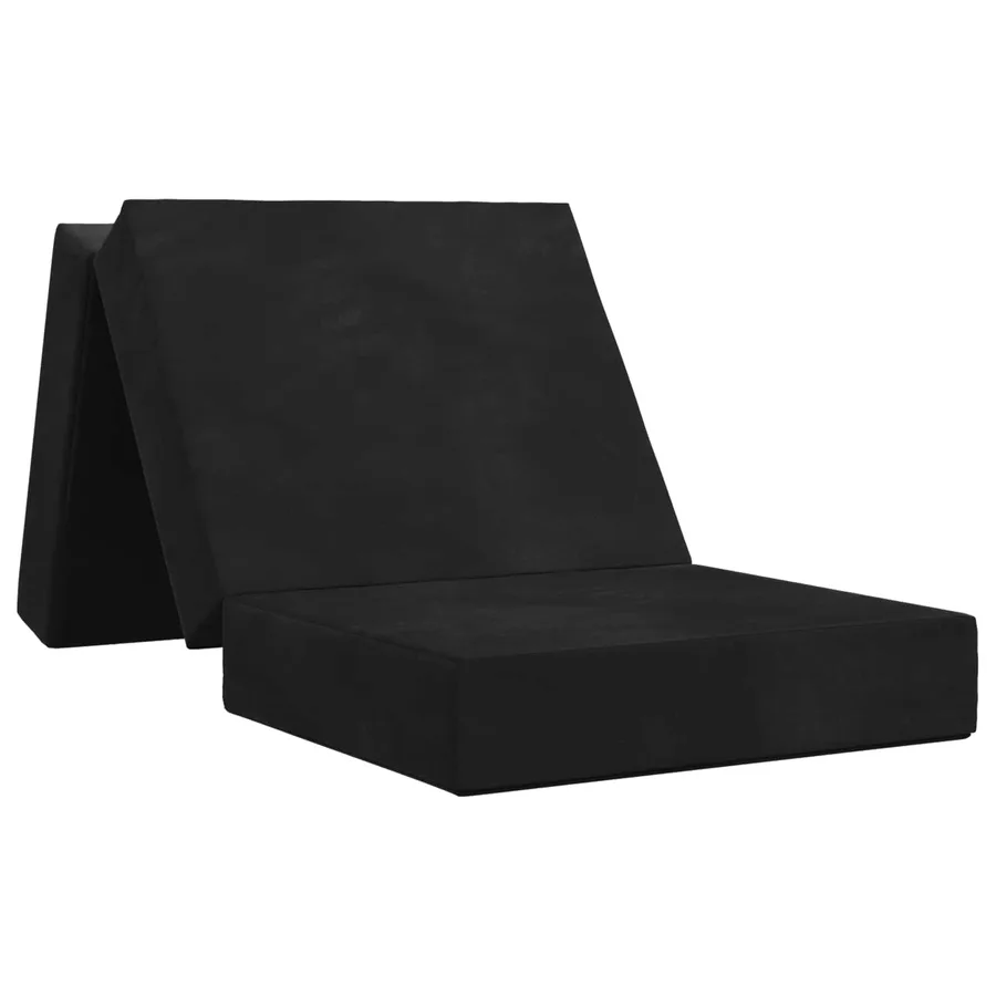 Canapé-lit pliable 75 x 67 x 45 cm Noir - 2