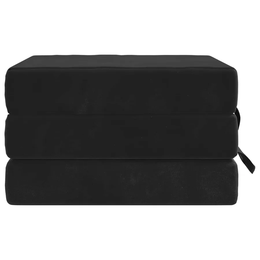 Canapé-lit pliable 75 x 67 x 45 cm Noir - 4