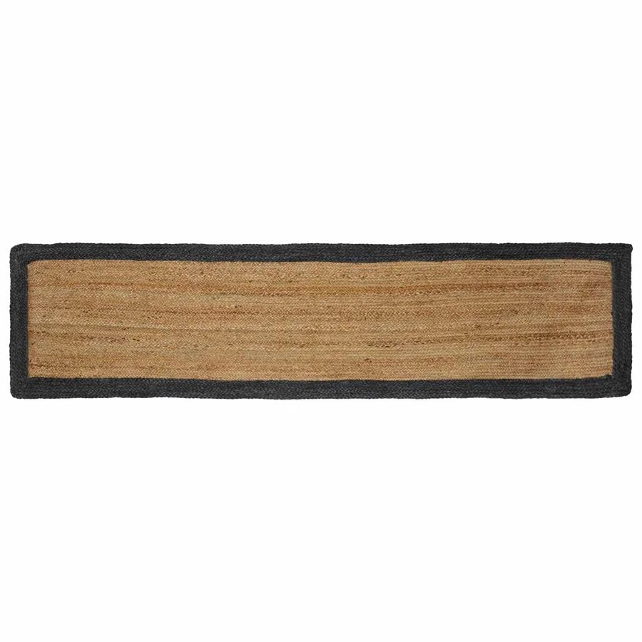Tapis de surface Gris foncé 60 x 250 cm Jute