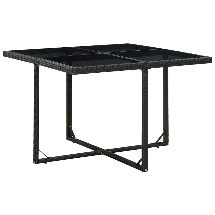Ensemble à manger d'extérieur 5pcs avec coussins Résine tressée - 5