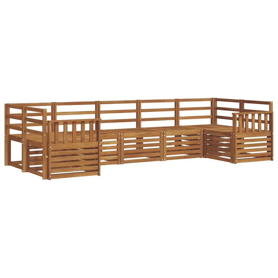 Ensemble de canapé d'angle 7 pcs Naturel - 2