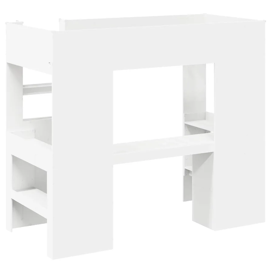 Cadre de lit superposé avec bureau Blanc 80 x 200 cm - 7