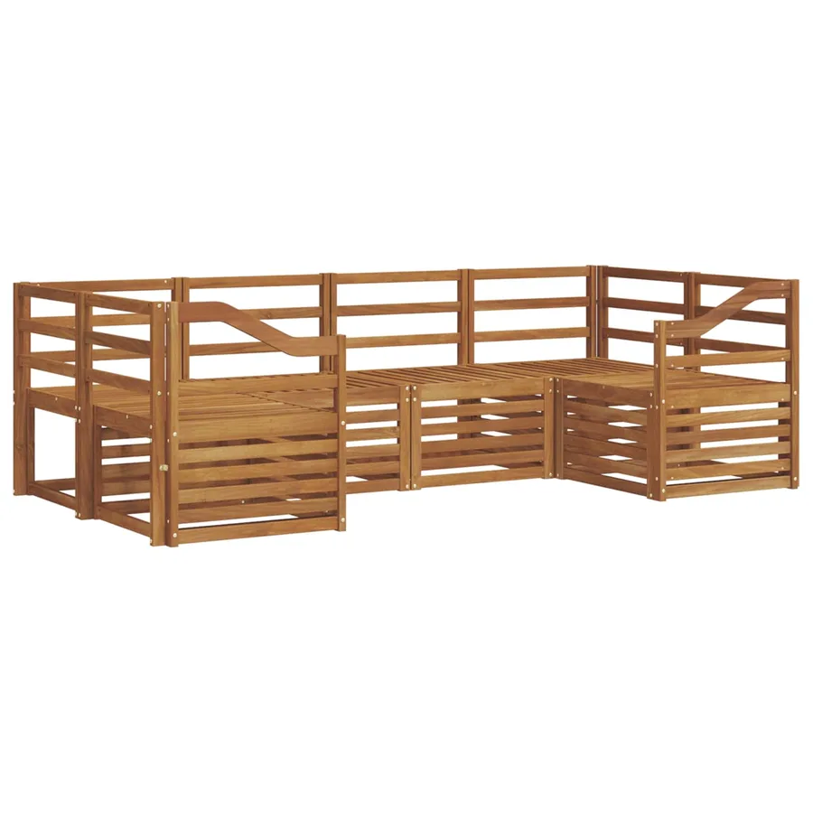 Ensemble de canapé d'angle 6 pcs Naturel - 2