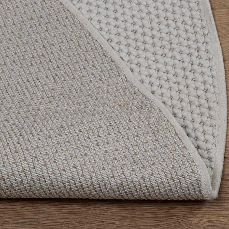 Tapis de surface Rond LUGO Crème Ø 120 CM Polyester - 5