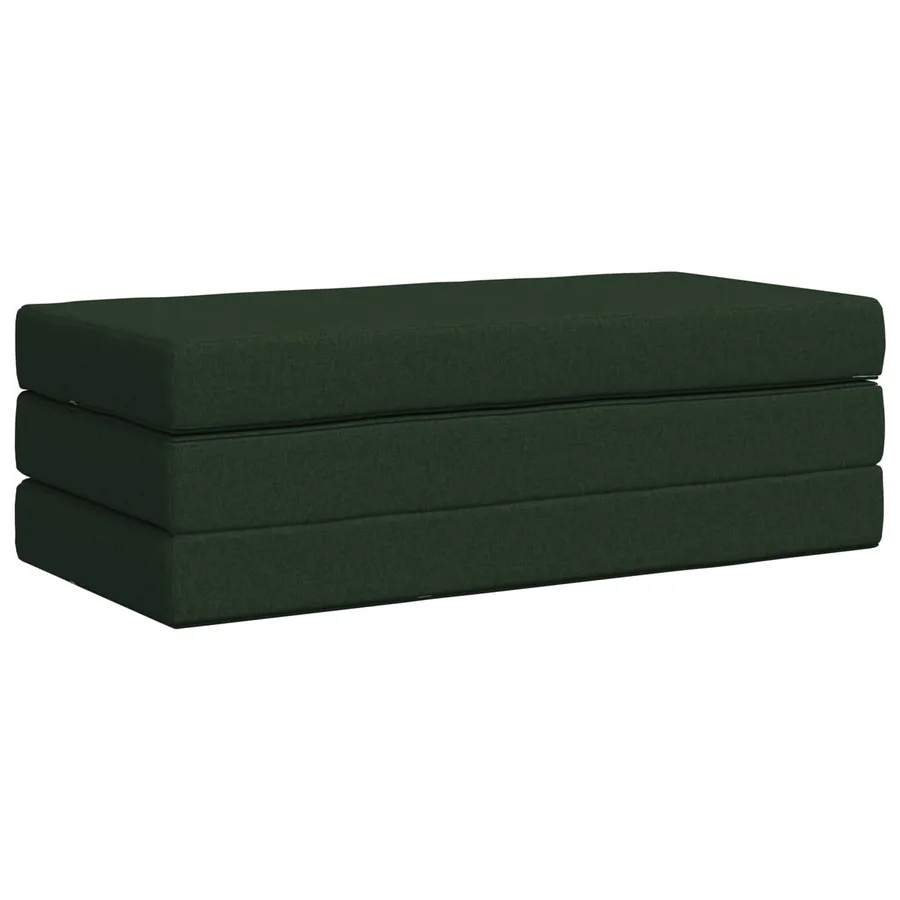 Canapé-lit pliable 140 x 67 x 45 cm Vert foncé - 3