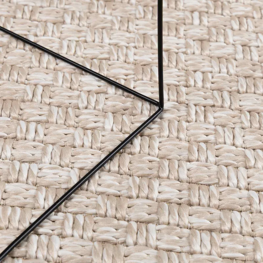 Tapis de surface Rond FARO Crème Ø 160 CM Polyester - 3