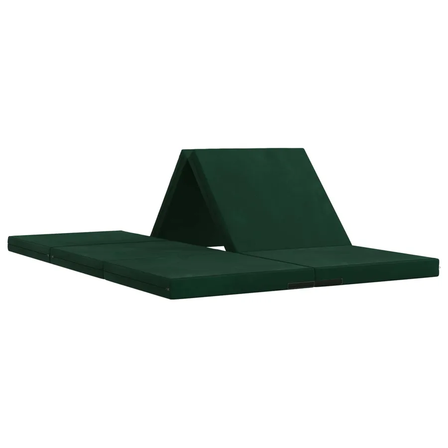 Canapé-lit pliable 140 x 67 x 45 cm Vert foncé - 2