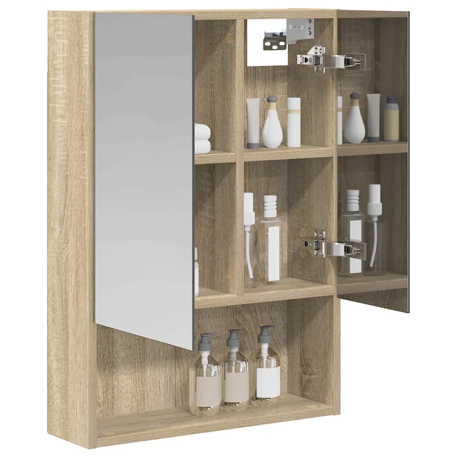Armoire Miroir de Salle de Bain Chêne Sonoma 50 x 14,5 x 70 cm - 3
