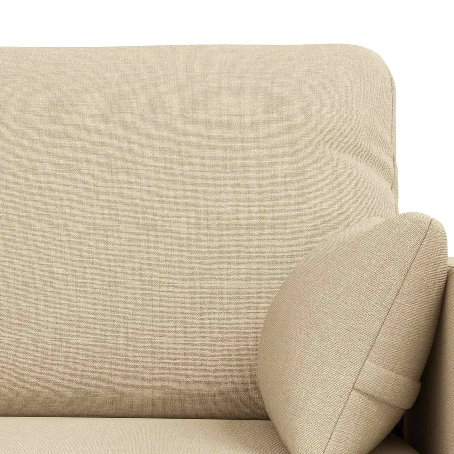 Ensemble de Canapés 2 pcs Crème 158 x 78 x 80 cm tissu - 6