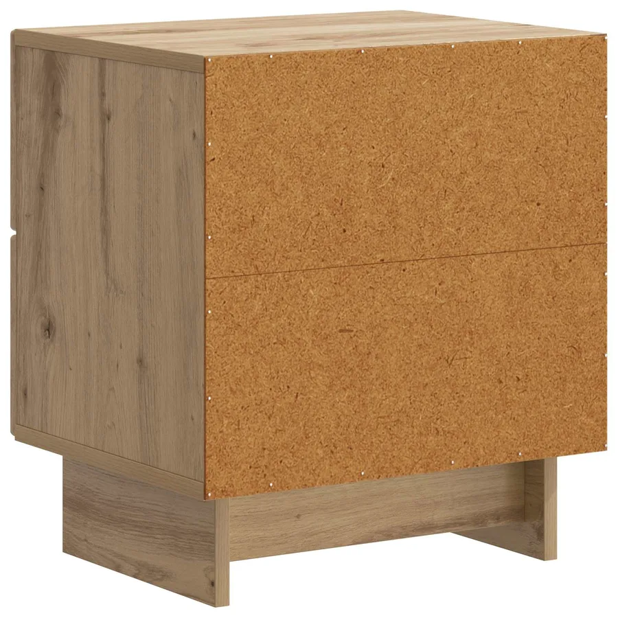 Cabinet de chevet 2 pc Chêne artisanal 43 x 34,5 x 47,5 cm - 9