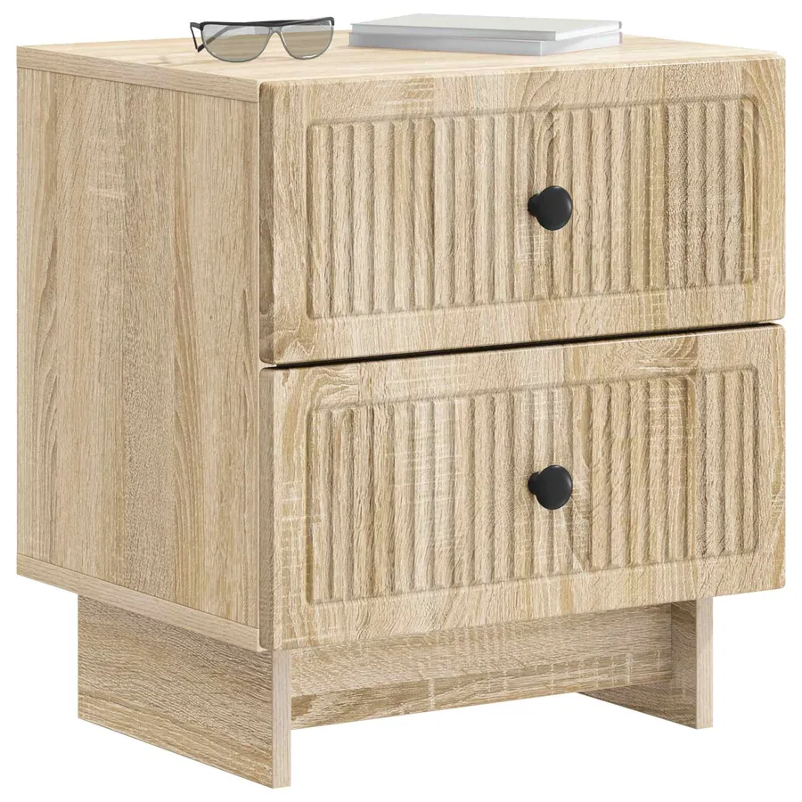 Cabinet de chevet 2 pcs Chêne Sonoma 43 x 34,5 x 47,5 cm - 3