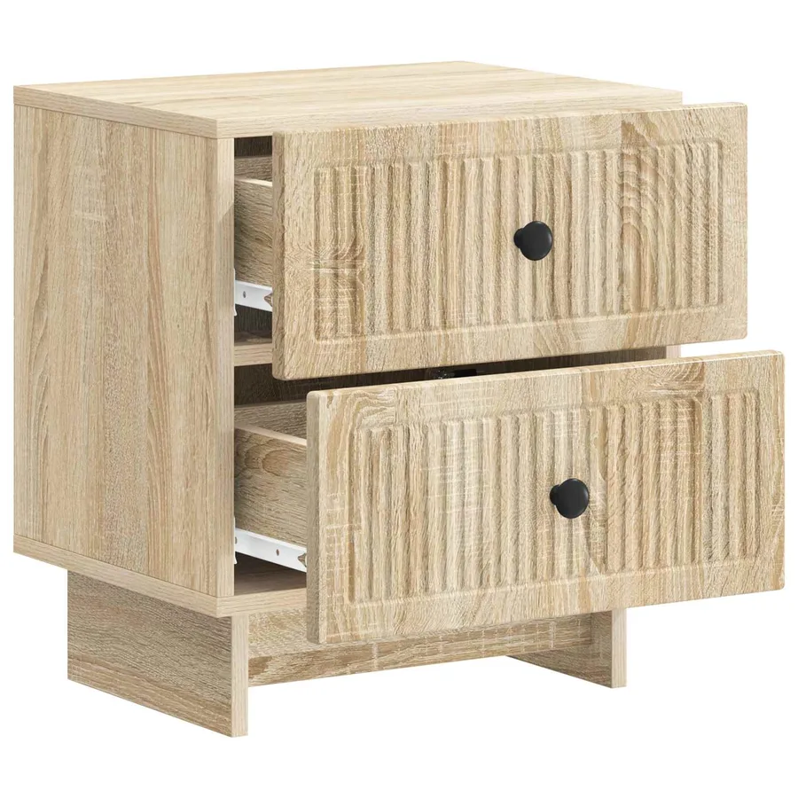 Cabinet de chevet 2 pcs Chêne Sonoma 43 x 34,5 x 47,5 cm - 6