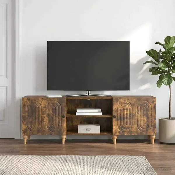 Meuble TV Chêne fumé 150 x 31 x 50 cm Bois d'ingénierie