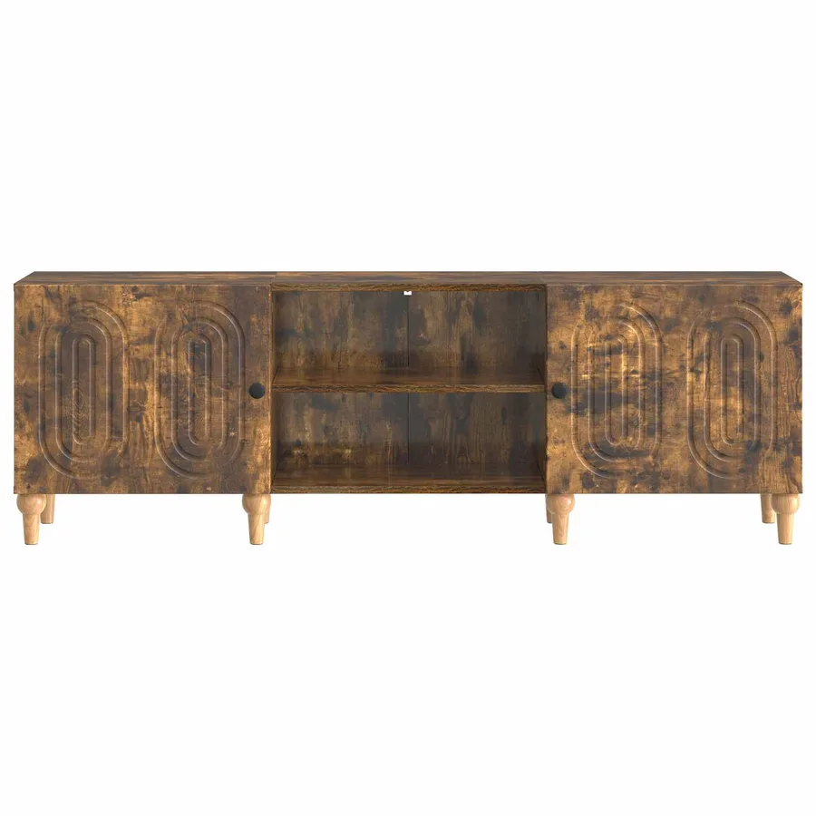 Meuble TV Chêne fumé 150 x 31 x 50 cm Bois d'ingénierie - 6