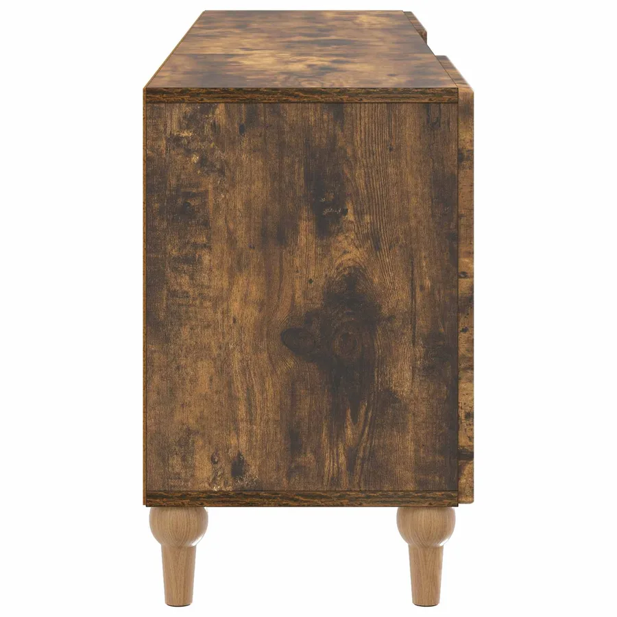 Meuble TV Chêne fumé 150 x 31 x 50 cm Bois d'ingénierie - 7