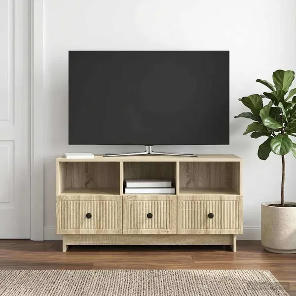 Meuble TV Chêne Sonoma 102 x 34,5 x 50 cm Bois d'ingénierie