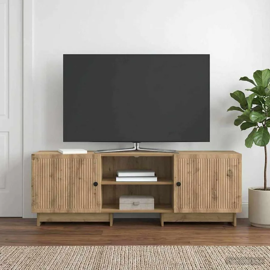 Meuble TV 150 x 31 x 50 cm Chêne artisanal Bois d’ingénierie