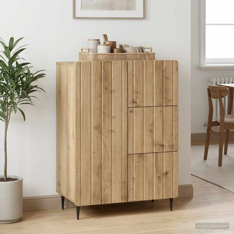 Buffet Chêne artisanal 66 x 34,5 x 91,5 cm Bois d'ingénierie