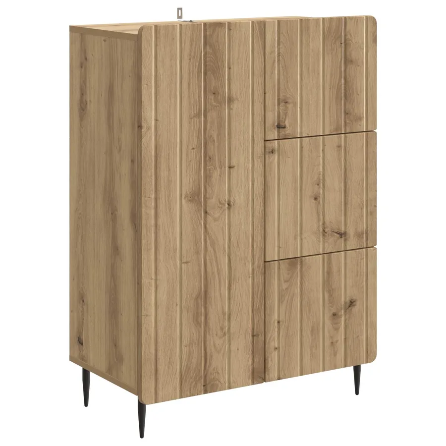 Buffet Chêne artisanal 66 x 34,5 x 91,5 cm Bois d'ingénierie - 2