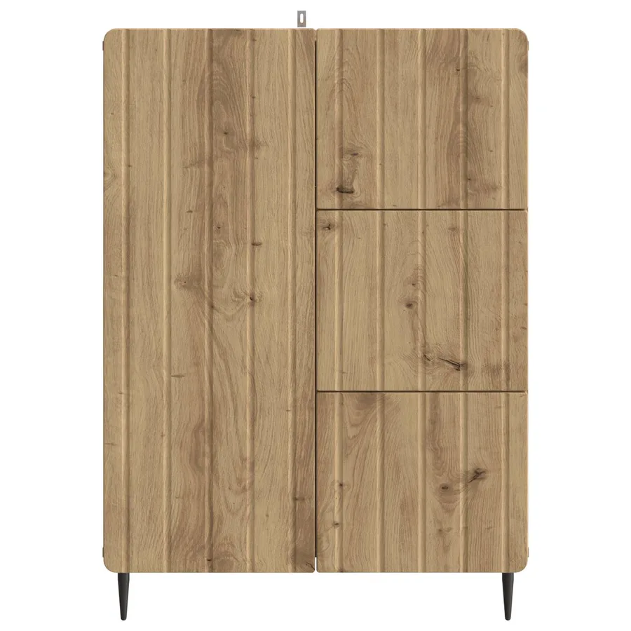 Buffet Chêne artisanal 66 x 34,5 x 91,5 cm Bois d'ingénierie - 6
