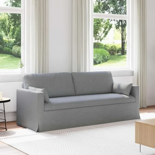 Canapé Gris clair 78 x 78 x 80 cm tissu