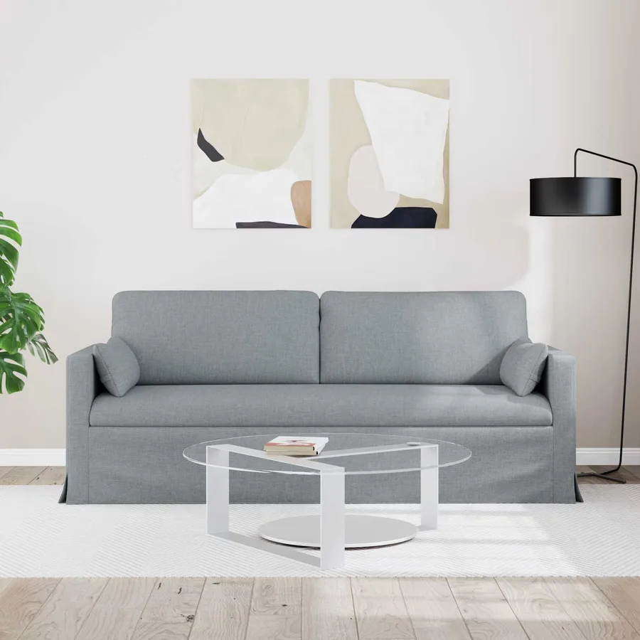 Canapé Gris clair 78 x 78 x 80 cm tissu - 3