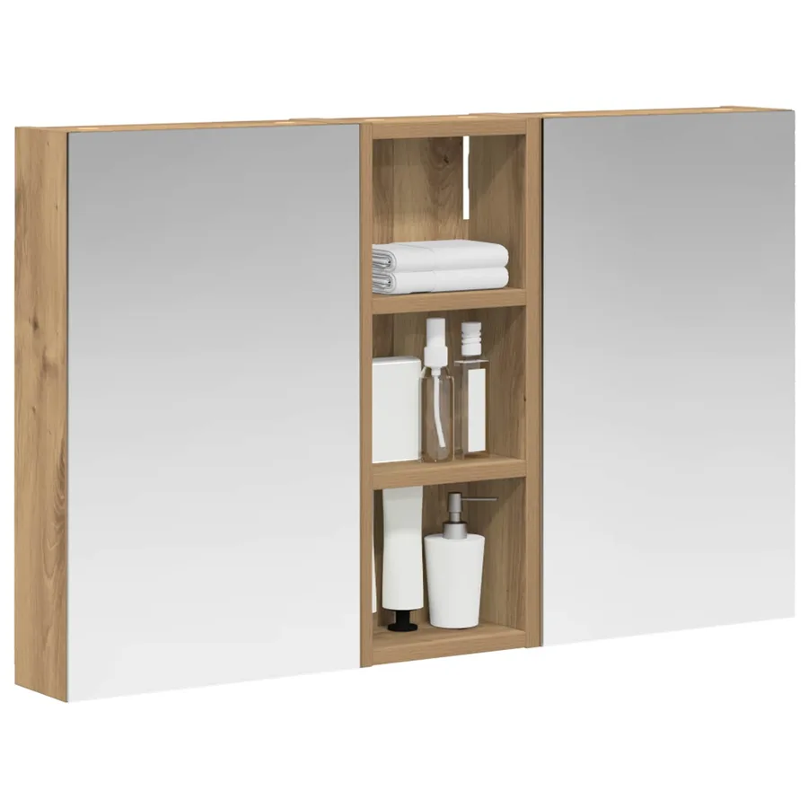 Ensemble de Meubles de Salle de Bain 3 pc 80 x 10,5 x 50 cm - 3