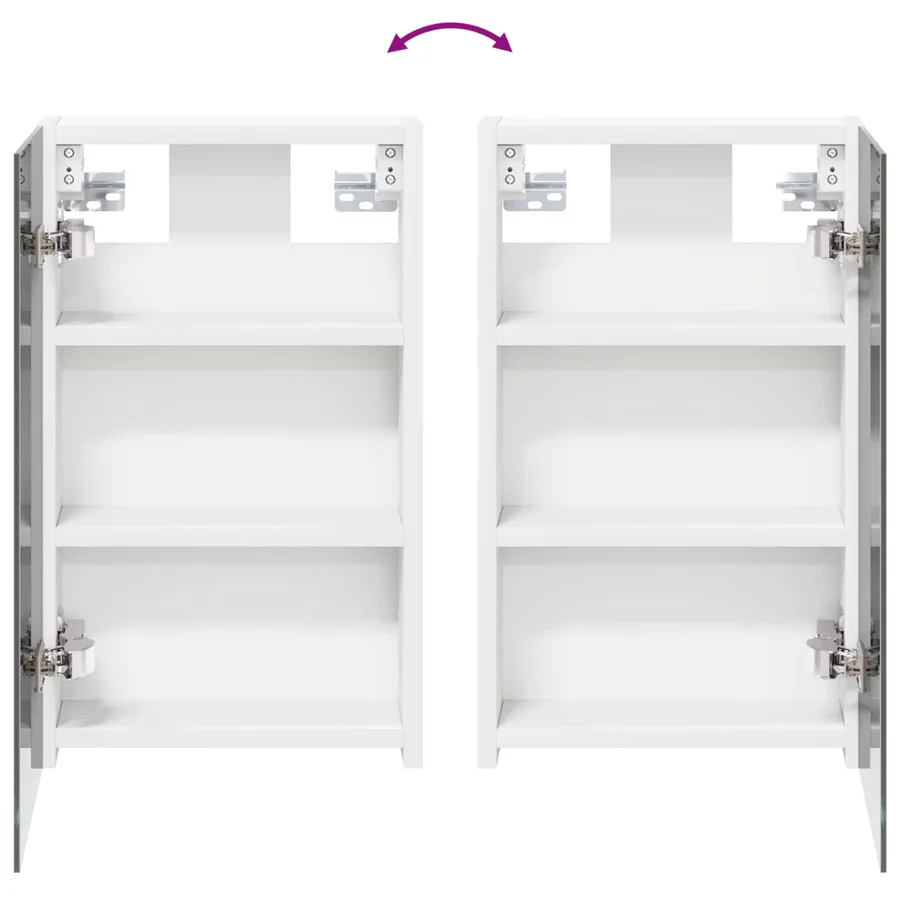 Ensemble de Meubles de Salle de Bain 3 pcs 80 x 10,5 x 50 cm - 11