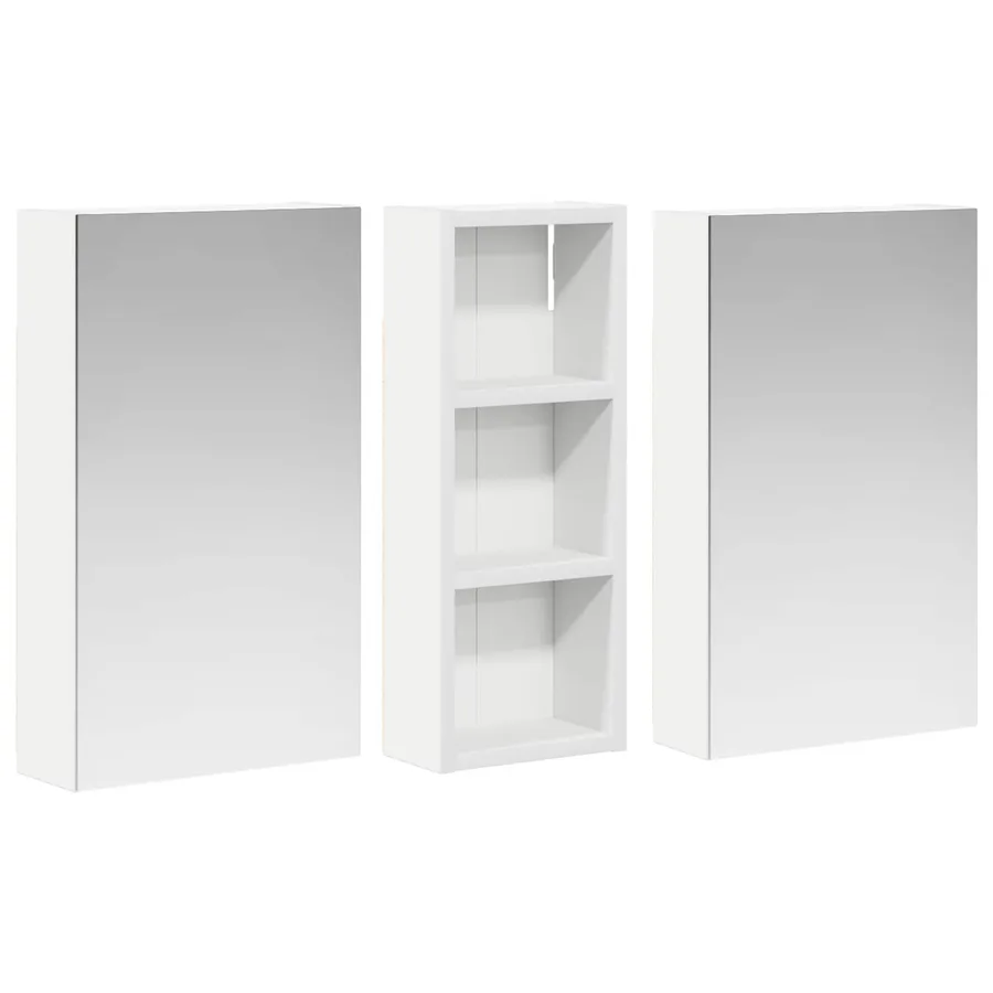 Ensemble de Meubles de Salle de Bain 3 pcs 80 x 10,5 x 50 cm - 5