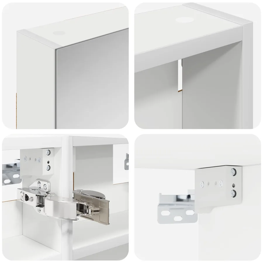 Ensemble de Meubles de Salle de Bain 3 pcs 80 x 10,5 x 50 cm - 8