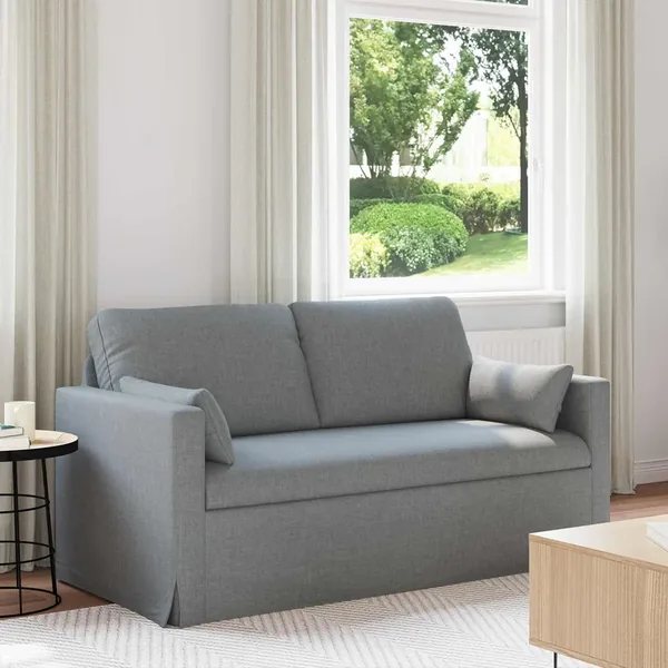 Canapé Gris clair 158 x 78 x 80 cm tissu