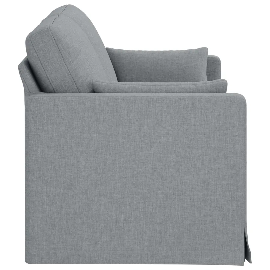 Canapé Gris clair 158 x 78 x 80 cm tissu - 5