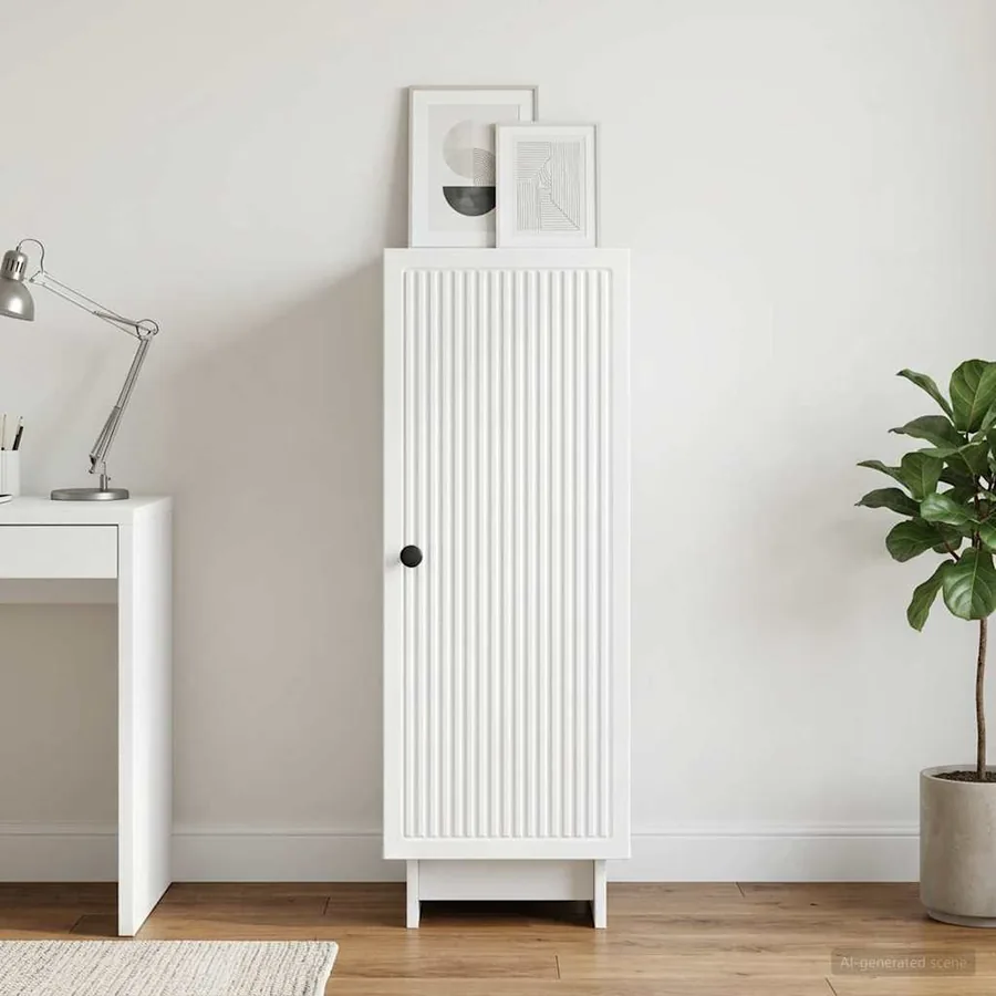Buffet Blanc 33 x 34,5 x 90 cm Bois d'ingénierie