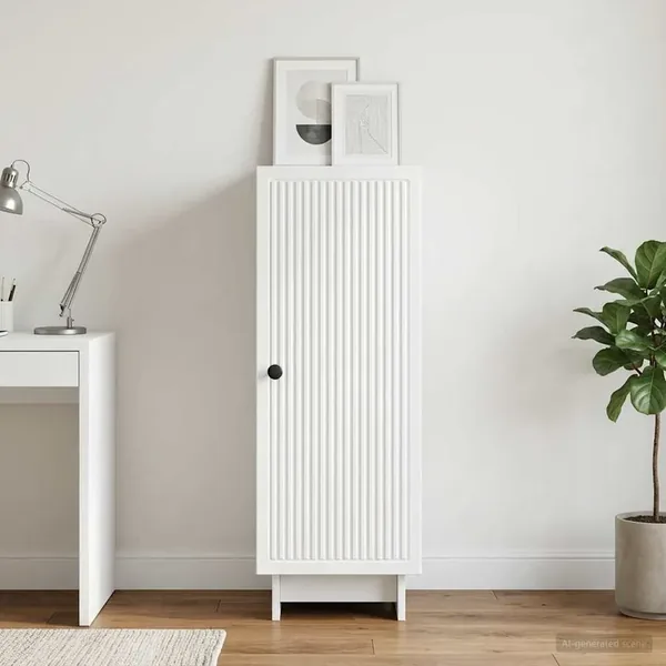 Buffet Blanc 33 x 34,5 x 90 cm Bois d'ingénierie