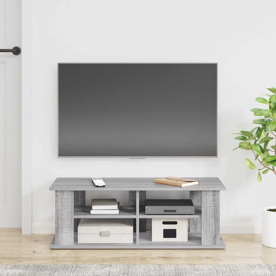 Support de télévision Gris Sonoma 96 x 35 x 33,5 cm