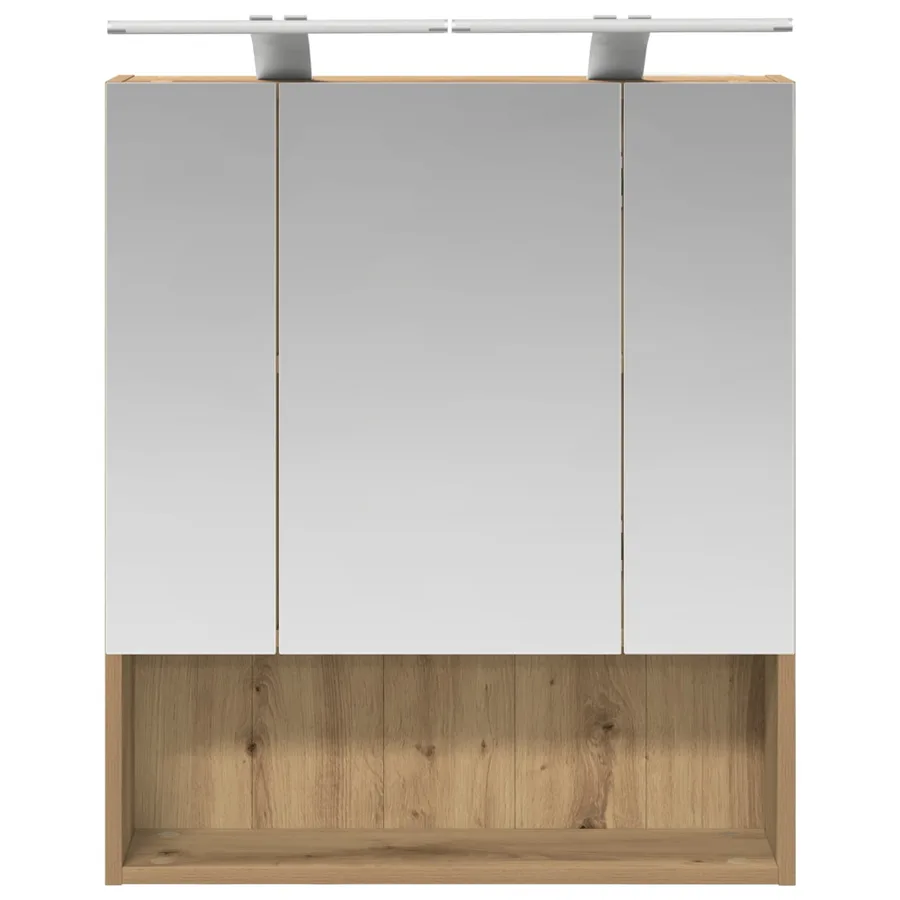Armoire Miroir de Salle de Bain Chêne artisan 60 x 14.5 x 70 cm - 6
