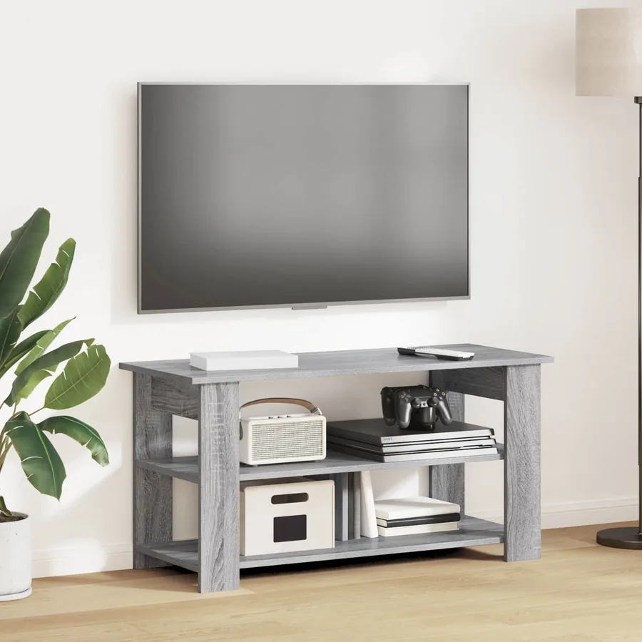 Support de télévision Gris Sonoma 100 x 40 x 50 cm